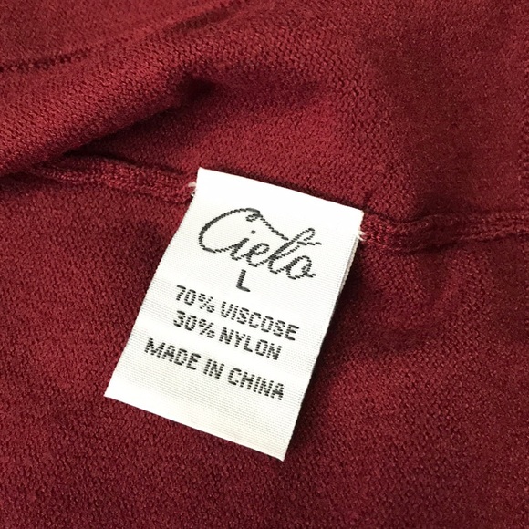 Burgundy Cardigan - Picture 3 of 3